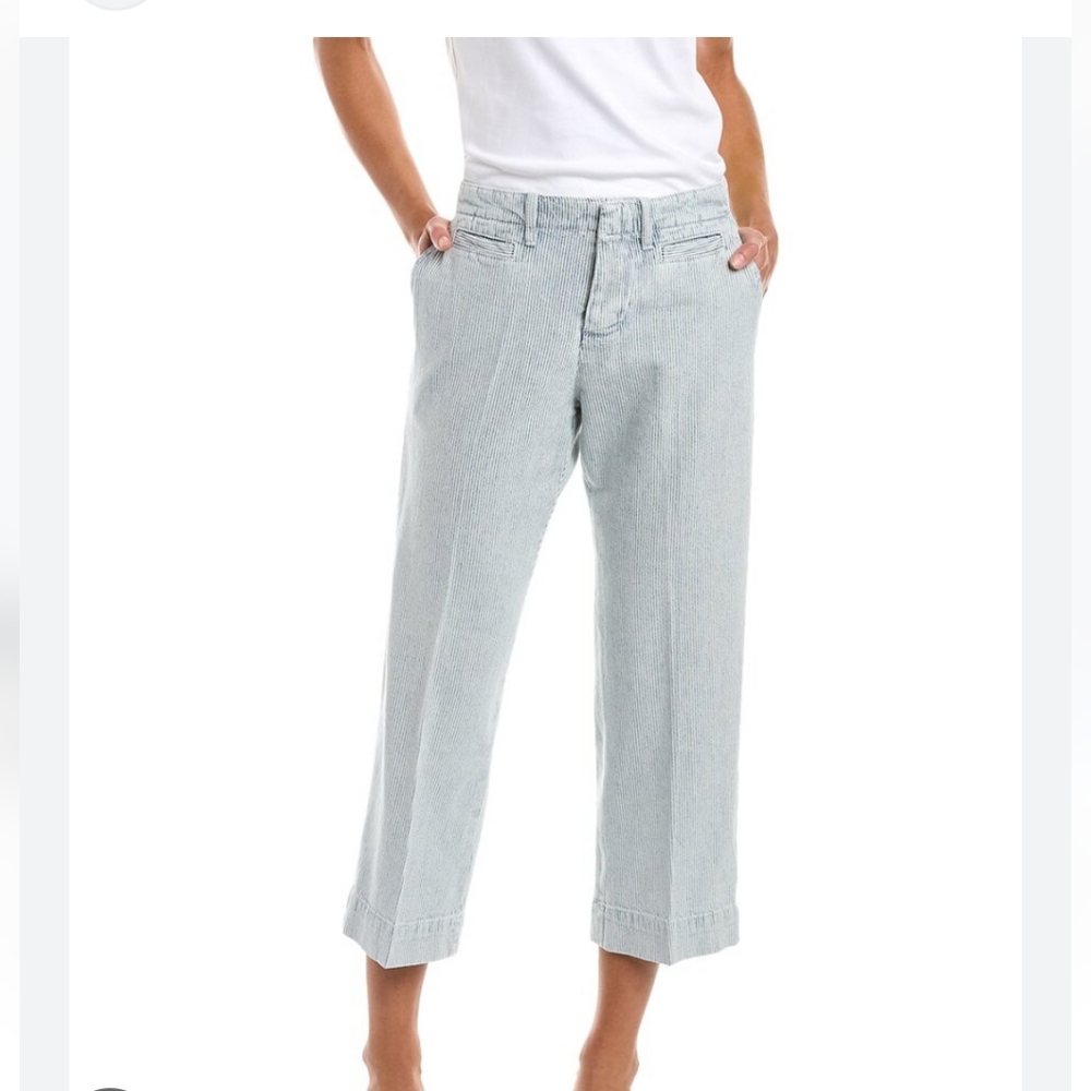 Frame Le Tomboy Trouser Bleached Stripe 27